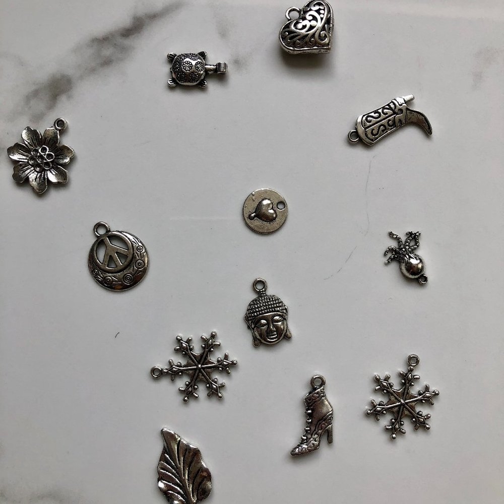 Antique Silver Plated Charms